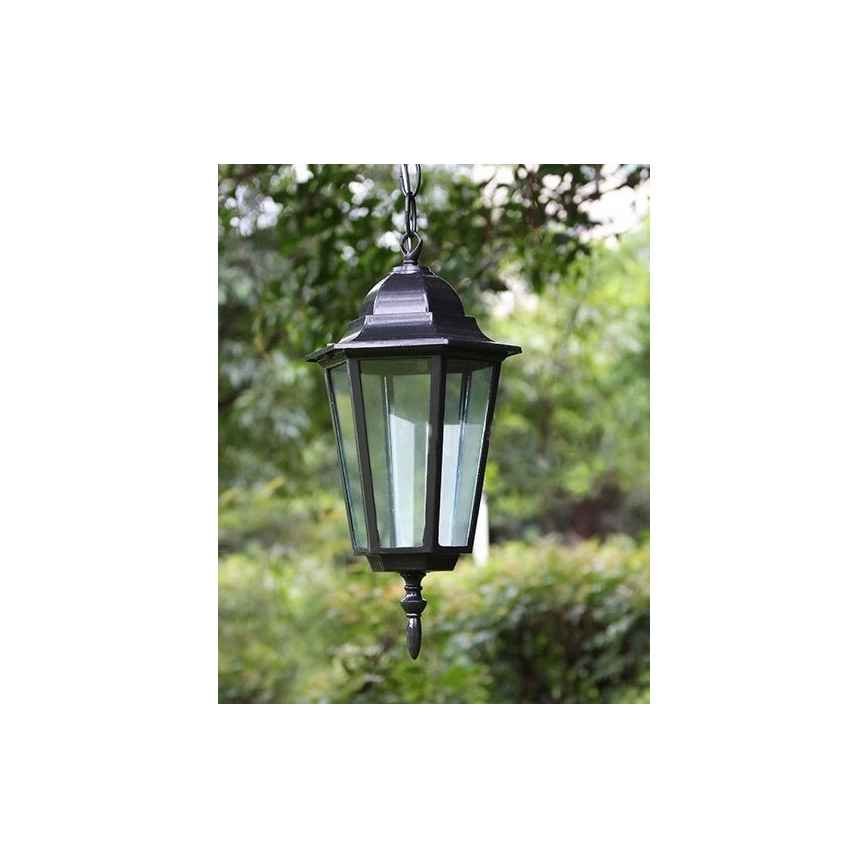 Candeeiro exterior 1xE27/20W/230V IP43 preto