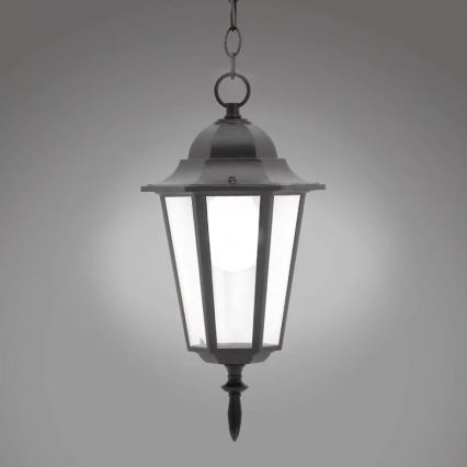 Candeeiro exterior 1xE27/20W/230V IP43 preto