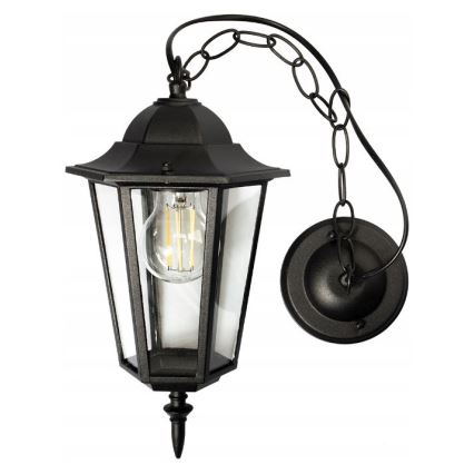 Candeeiro exterior 1xE27/20W/230V IP43 preto