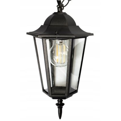 Candeeiro exterior 1xE27/20W/230V IP43 preto