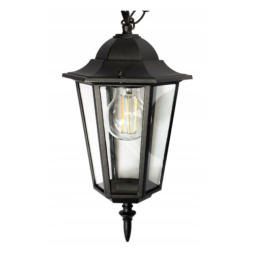 Candeeiro exterior 1xE27/20W/230V IP43 preto