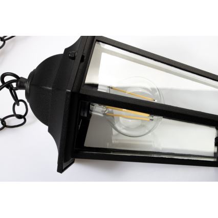 Candeeiro exterior 1xE27/20W/230V IP43 preto