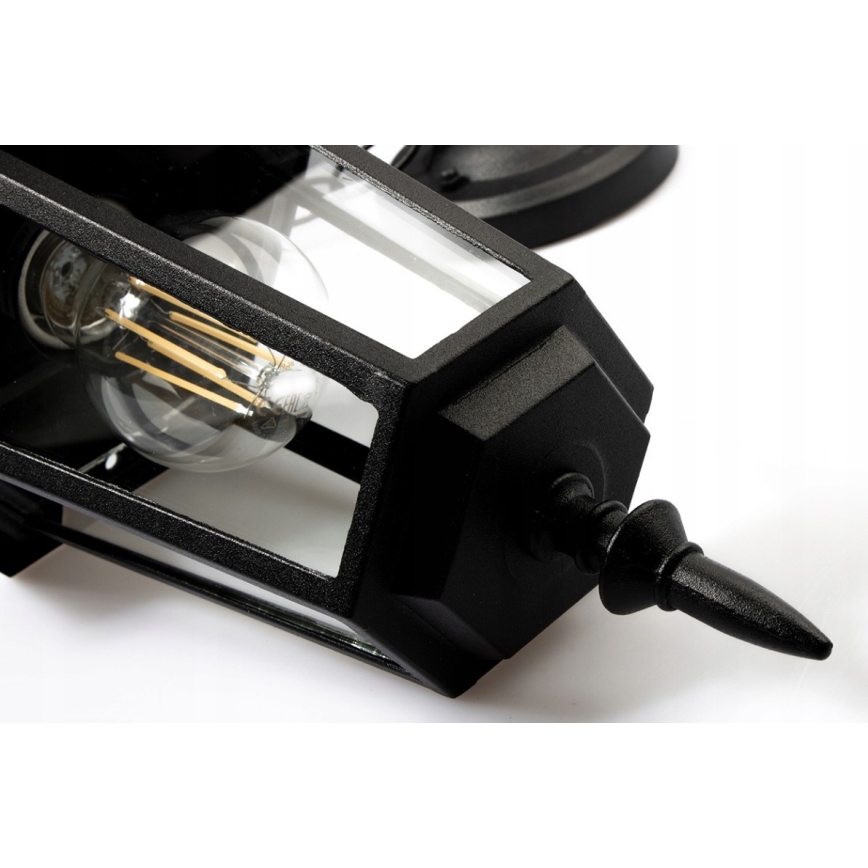 Candeeiro exterior 1xE27/20W/230V IP43 preto