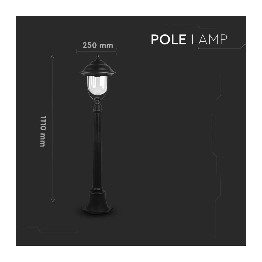 Candeeiro exterior 1xE27/60W/230V 111 cm IP44