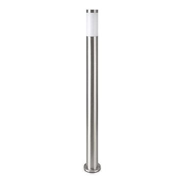 Candeeiro exterior 1xE27/60W/230V IP44 110cm mate cromado