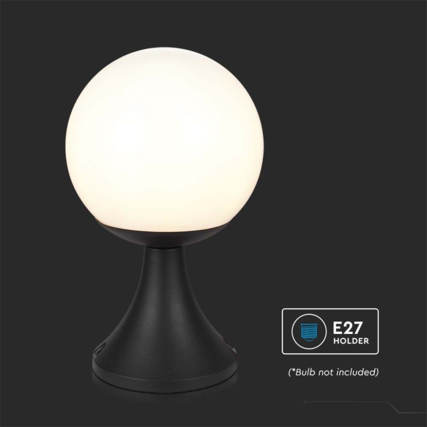 Candeeiro exterior 1xE27/60W/230V IP44 33 cm preto