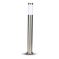 Candeeiro exterior 1xE27/60W/230V IP44 80cm cromado mate