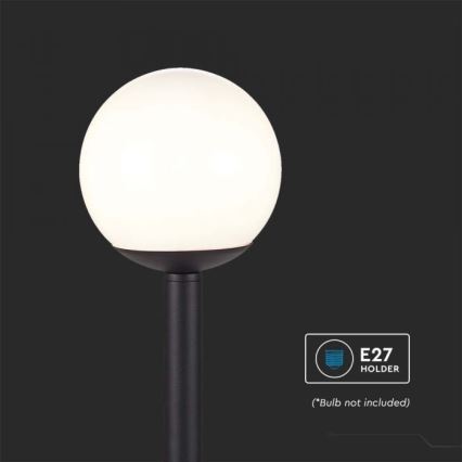 Candeeiro exterior 1xE27/60W/230V IP44 97 cm preto
