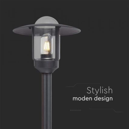 Candeeiro exterior 1xE27/60W/230V IP44 preto