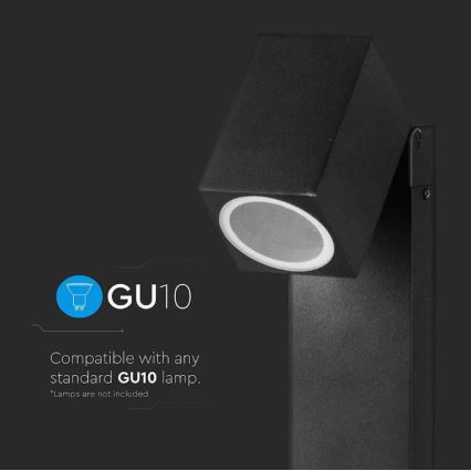 Candeeiro exterior 1xGU10/35W/230V IP44