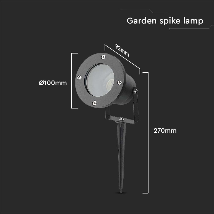 Candeeiro exterior 1xGU10/35W/230V IP65