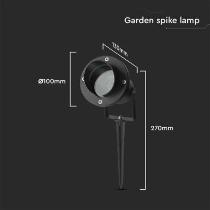 Candeeiro exterior 1xGU10/35W/230V IP65