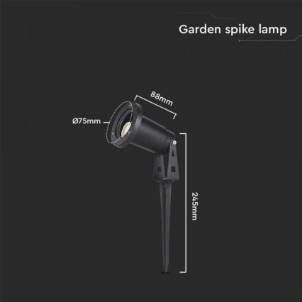 Candeeiro exterior 1xGU10/35W/230V IP65