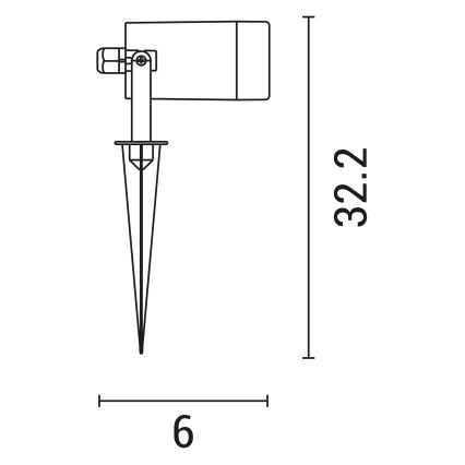 Candeeiro exterior 1xGU10/5W/230V IP65 cinzento