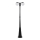 Candeeiro exterior 2xE27/60W/230V IP44 199 cm preto