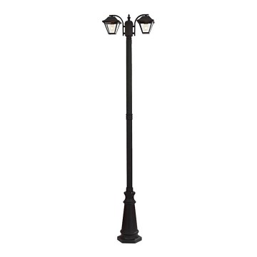 Candeeiro exterior 2xE27/60W/230V IP44 232 cm preto