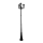 Candeeiro exterior 3xE27/20W/230V IP43 2,58 m preto