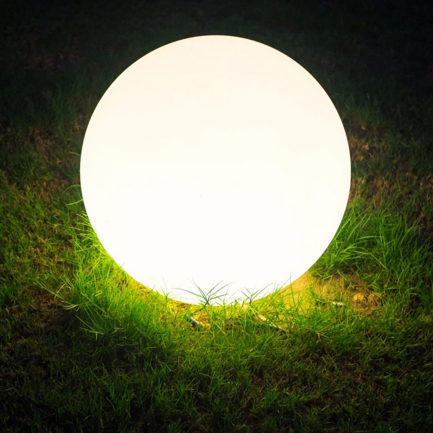 Candeeiro exterior ARGENTO 1xE27/15W/230V diâmetro 40 cm IP65 branco