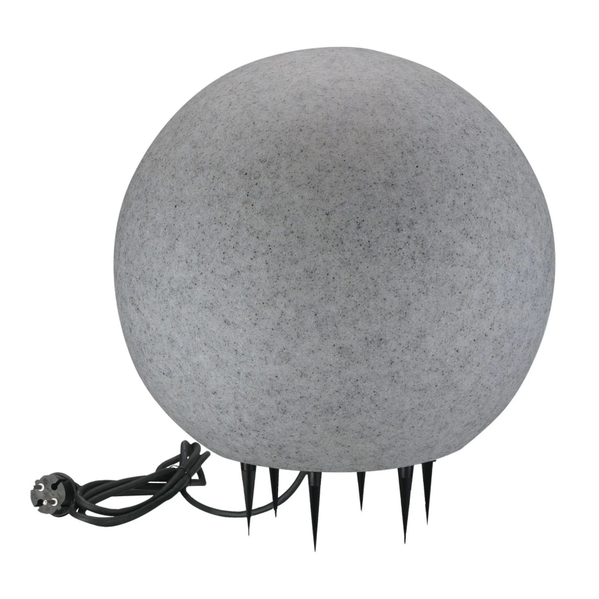 Candeeiro exterior ARGENTO 1xE27/15W/230V diâmetro 40 cm IP65 cinzento