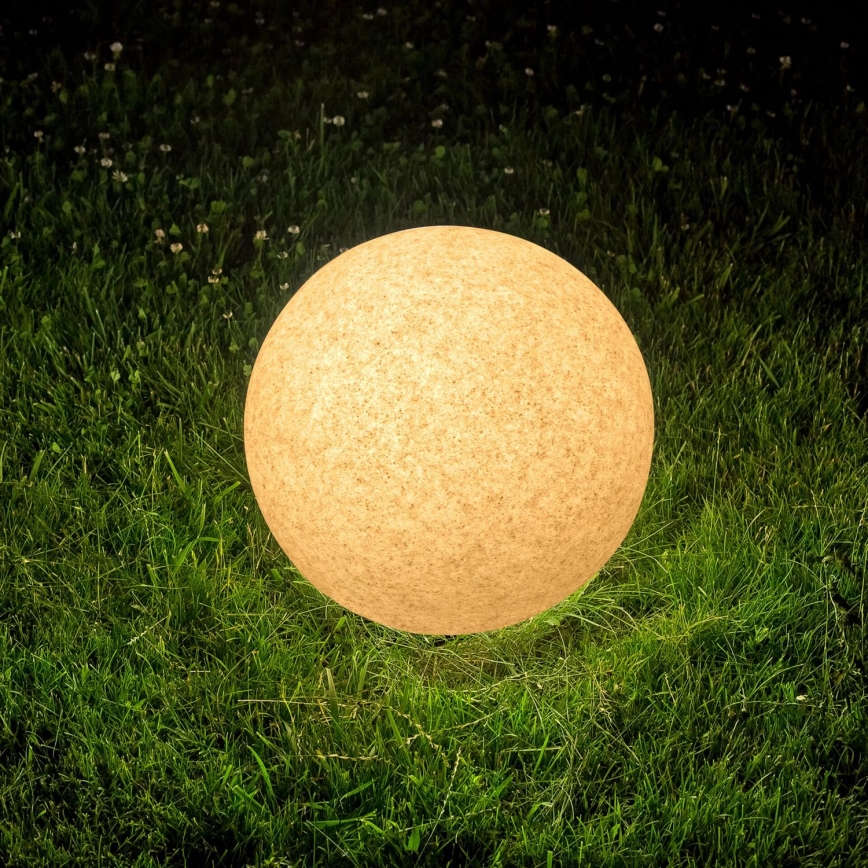 Candeeiro exterior ARGENTO 1xE27/15W/230V diâmetro 50 cm IP65 cinzento