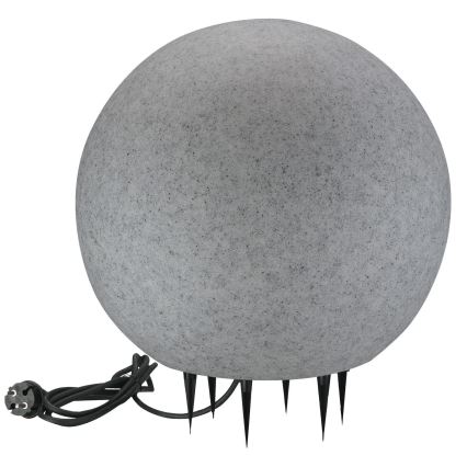 Candeeiro exterior ARGENTO 1xE27/15W/230V diâmetro 50 cm IP65 cinzento