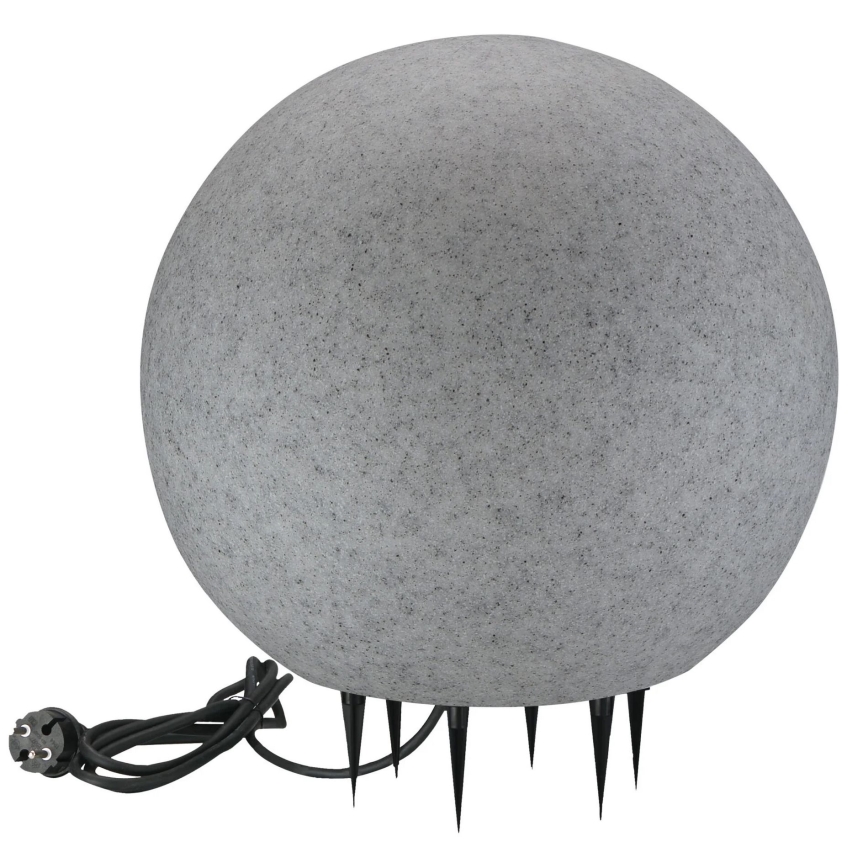 Candeeiro exterior ARGENTO 1xE27/15W/230V diâmetro 50 cm IP65 cinzento