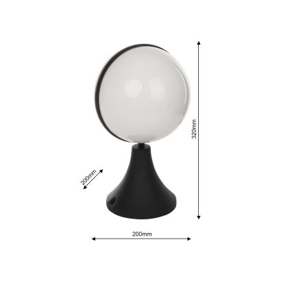 Candeeiro exterior CIRCULO 1xE27/40W/230V IP44