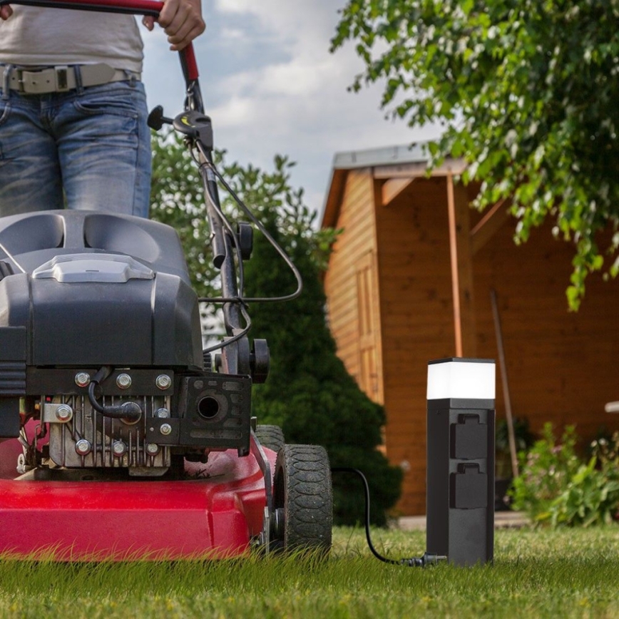Candeeiro exterior com 2 tomadas 1xG9/11W/230V IP44