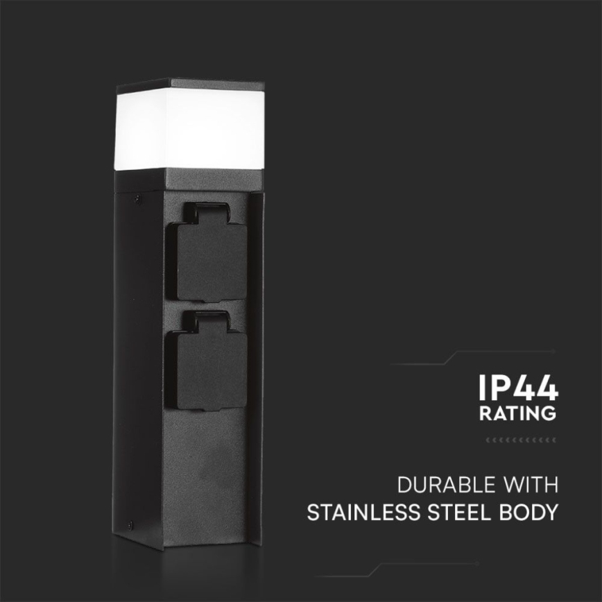 Candeeiro exterior com 2 tomadas 1xG9/11W/230V IP44