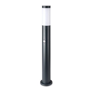Candeeiro exterior com sensor 1xE27/60W/230V IP44 80cm antracite