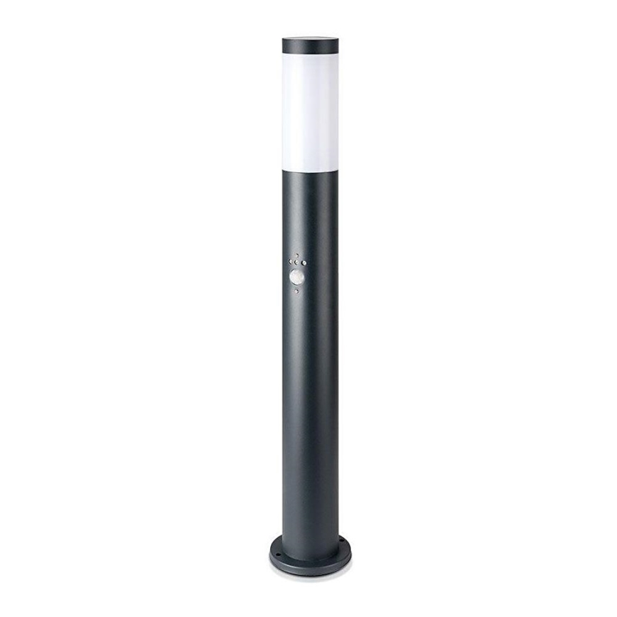 Candeeiro exterior com sensor 1xE27/60W/230V IP44 80cm antracite
