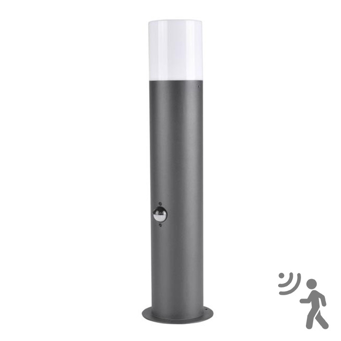 Candeeiro exterior com sensor DALLAS 1xE27/12W/230V IP44 grafite