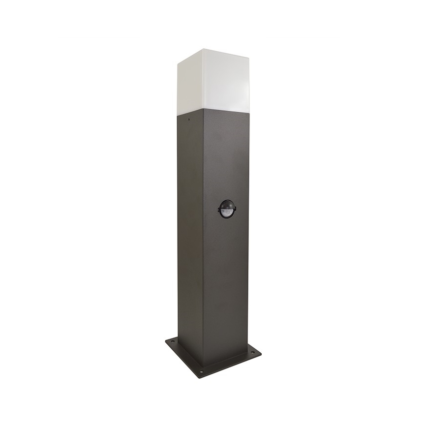 Candeeiro exterior com sensor NEW YORK 1xE27/12W/230V IP44 44 cm grafite
