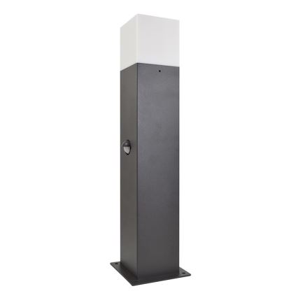Candeeiro exterior com sensor NEW YORK 1xE27/12W/230V IP44 44 cm grafite