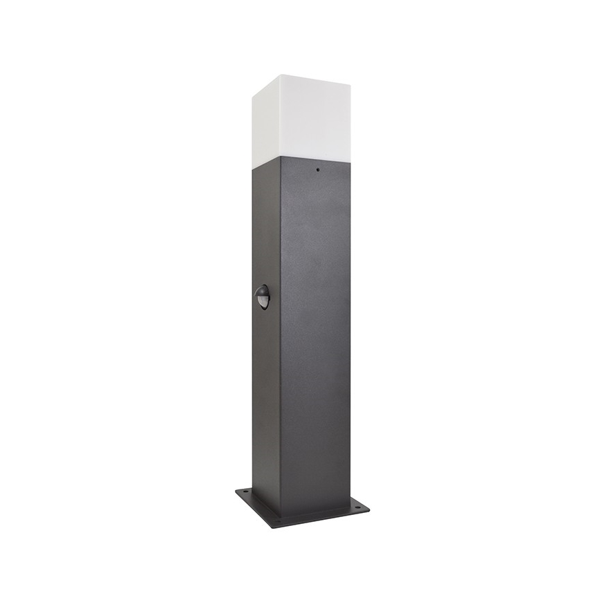 Candeeiro exterior com sensor NEW YORK 1xE27/12W/230V IP44 44 cm grafite