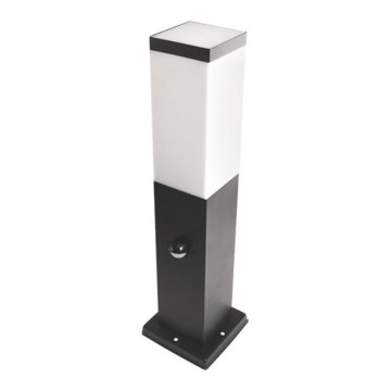Candeeiro exterior com sensor SOPPA 1xE27/60W/230V IP44 45 cm preto