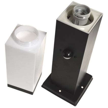 Candeeiro exterior com sensor SOPPA 1xE27/60W/230V IP44 45 cm preto