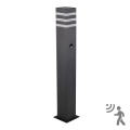 Candeeiro exterior com sensor TEKSAS 1xE27/12W/230V IP44 74 cm grafite