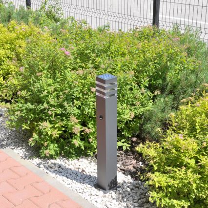 Candeeiro exterior com sensor TEKSAS 1xE27/12W/230V IP44 74 cm grafite