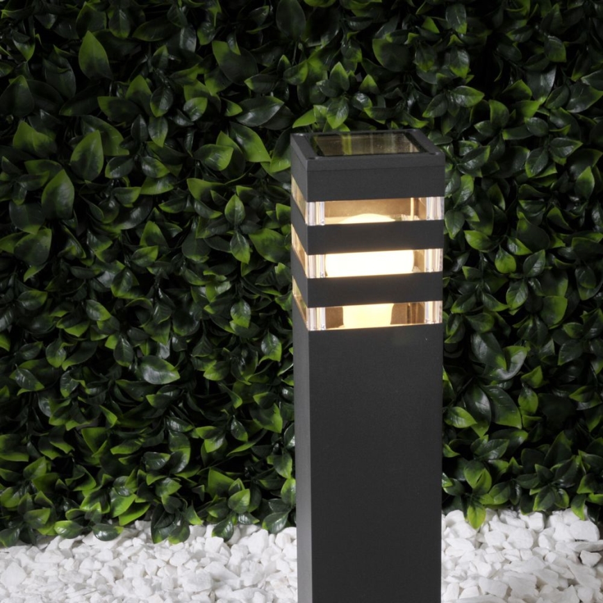 Candeeiro exterior com sensor TEKSAS 1xE27/12W/230V IP44 74 cm grafite