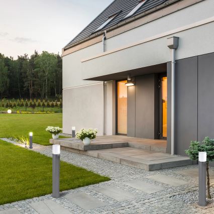 Candeeiro exterior DALLAS 1xE27/12W/230V IP44 44 cm antracite