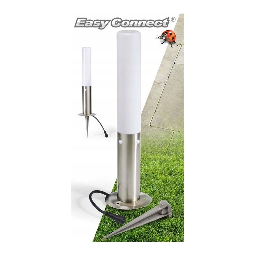 Candeeiro exterior EASY CONNECT 1xE27/20W/230V IP44 aço inoxidável