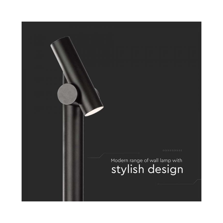 Candeeiro exterior flexível LED LED/4W/230V 3000K IP44 100 cm preto