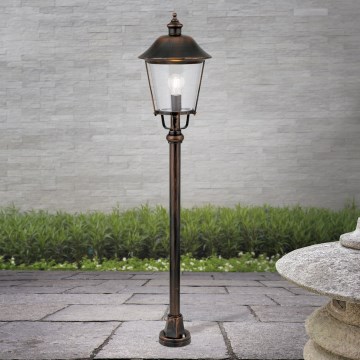 Candeeiro exterior KENZO 1xE27/100W/230V IP44 bronze/pátina