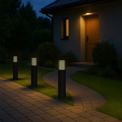 Candeeiro exterior KUUSAMO 1xE27/20W/230V 44 cm IP54 grafite