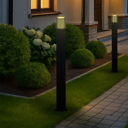 Candeeiro exterior KUUSAMO 1xE27/20W/230V 74 cm IP54 grafite