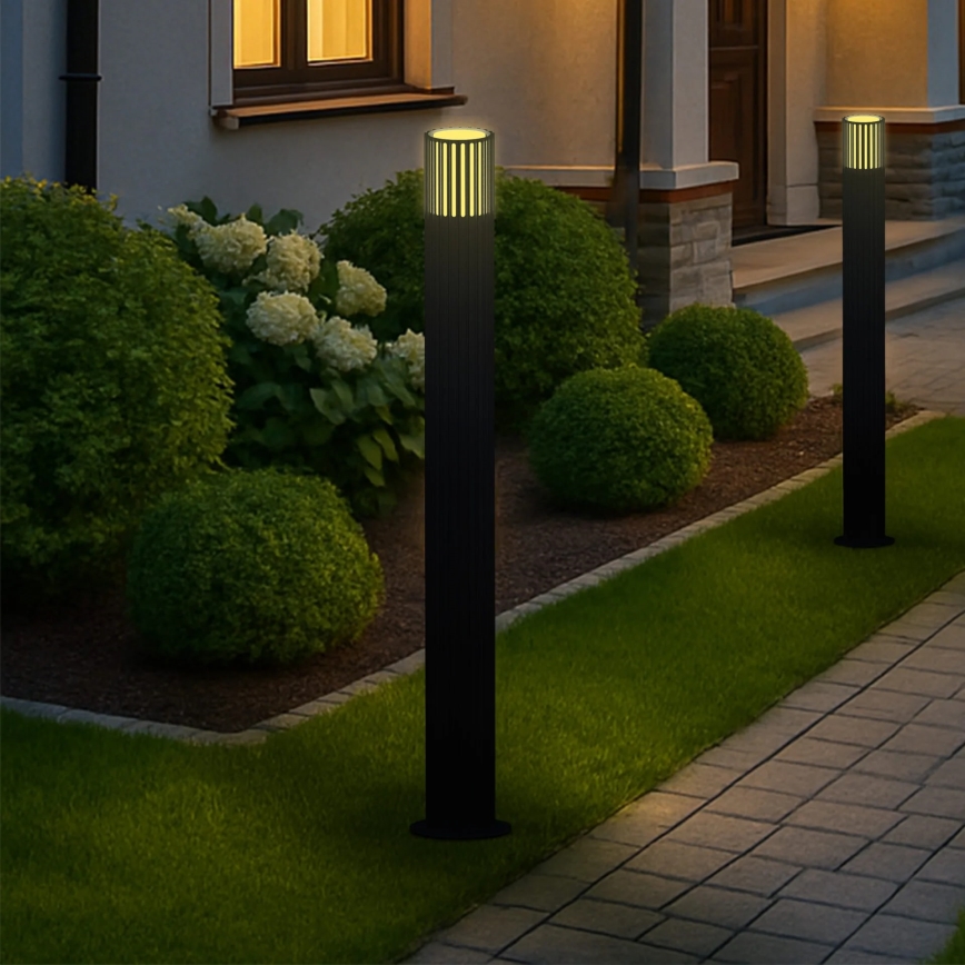 Candeeiro exterior KUUSAMO 1xE27/20W/230V 74 cm IP54 grafite
