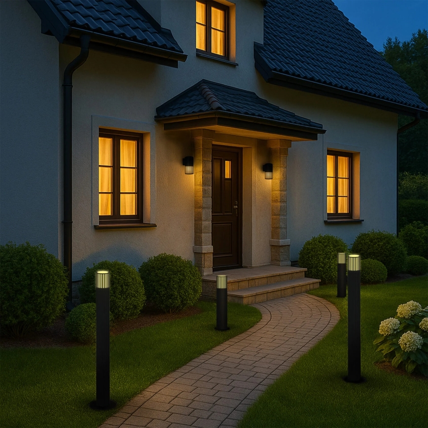 Candeeiro exterior KUUSAMO 1xE27/20W/230V 74 cm IP54 grafite