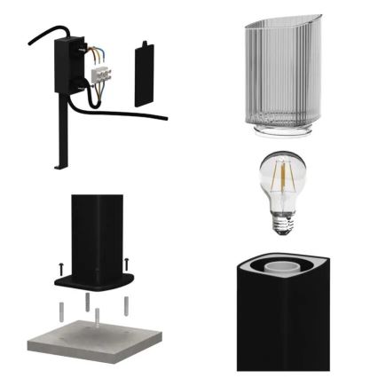 Candeeiro exterior LANA 1xE27/25W/230V IP54 45 cm