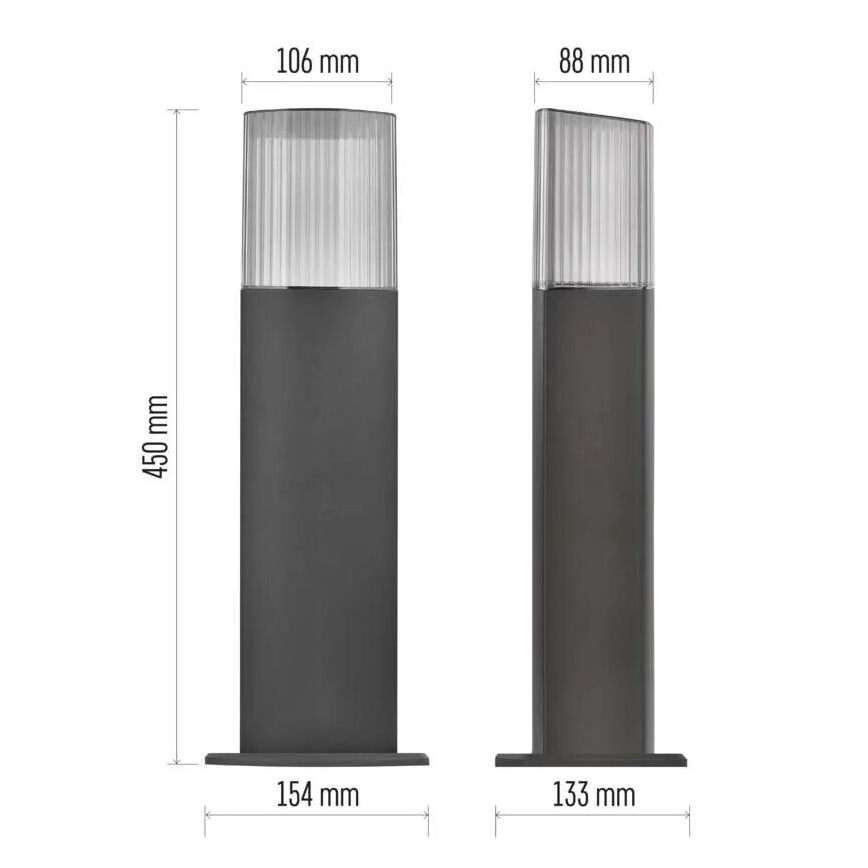 Candeeiro exterior LANA 1xE27/25W/230V IP54 45 cm